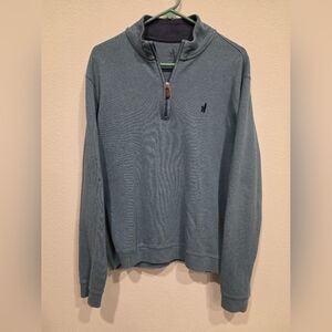 Johnnie-O Men's Blue 1/4 Zip Sweater Size M